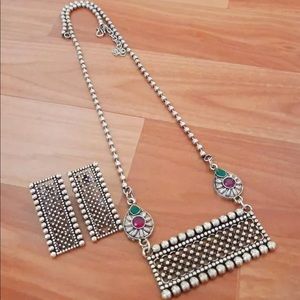 2 pc Indian necklace jewelry set